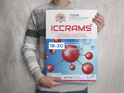 iccrams branding design graphic logo mockup