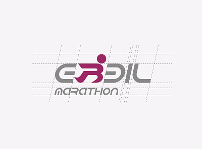 Erbil Marathon branding design graphic icon logo mockup