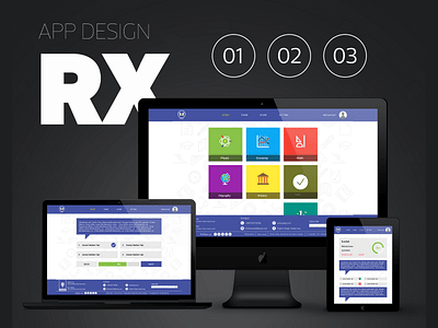 RX App aplication app art branding design graphic icon ios logo mockup ui