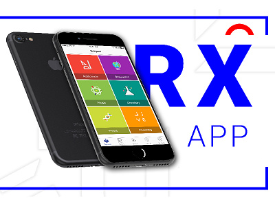 RX App aplication app art branding design graphic icon ios logo mockup ui