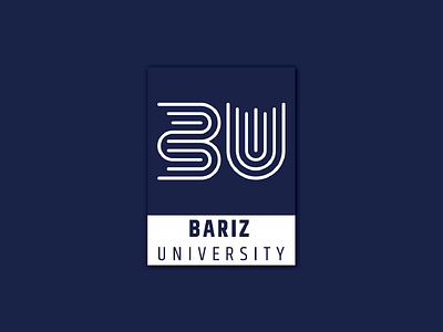 Bariz University Logo aplication app art branding design graphic icon ios logo mockup ui