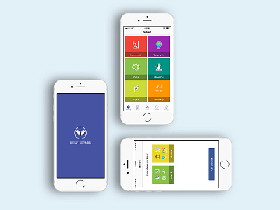 Exam app app branding design graphic logo mockup ui