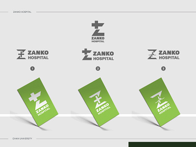 Zanko Hospital branding design graphic logo mockup