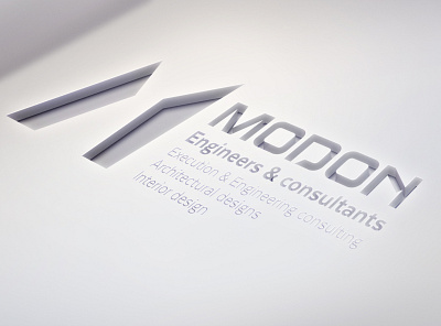 Modon branding design graphic logo mockup