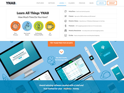 Ynab Mega Menu desktop mega mega menu menu navigation ui ux web design website