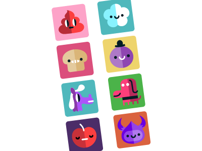 App Icons character icons flat
