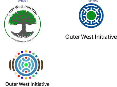 outer West Initiative logo branding logo