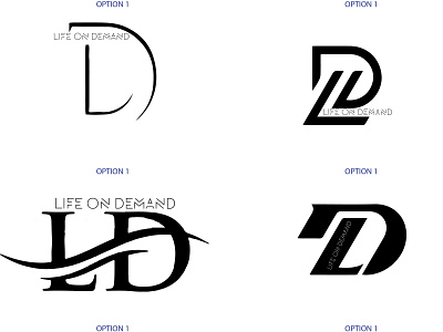 LIFE ON DEMAND logo branding logo