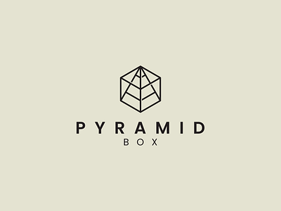 PYRAMID BOX logo box branding design graphic design icon illustration lineart logo minimal pyramid symbol vector