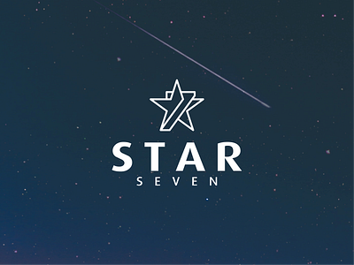 STAR SEVEN logo design graphic design icon illustrations lineart logo logotype mark minimal number seven simple star symbol