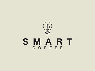 SMART COFFEE logo awesome branding coffee design graphic design icon illustration lineart logo minimal simple smart symbol