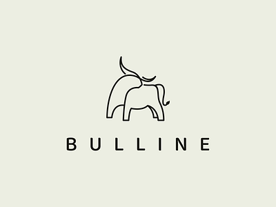BULLINE logo idea animal branding bull design graphic design icon illustration inspirations logo lineart logo logo idea minimal symbol vector