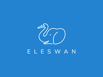 ELESWAN logo idea animals beautifullogo branding design elephant graphic design icon illustration inspirationslogo lineart logo logoawesome logoexcellent logoideas minimal swan symbol vector