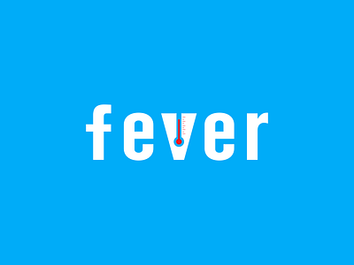 FEVER logo idea beautifullogo branding design fever graphic design icon illustration inspirationslogo logo logoawesome logoexcellent logoideas minimal negative space symbol thermometer vector