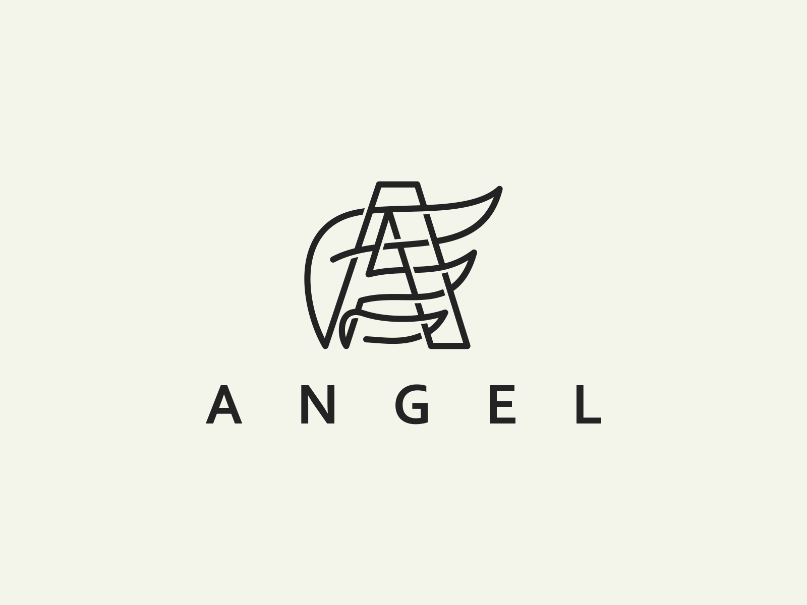 Letter A + ANGEL logo idea by estedesigns on Dribbble