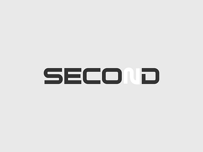 SECOND Wordmark Logo Idea! 2 branding design graphic design icon illustration lettering logo minimal second symbol vector