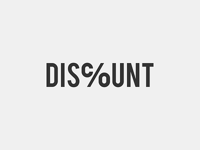 DISCOUNT Wordmark Logo Idea!