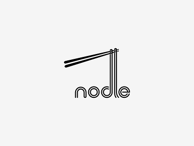 nodle Wordmark Logo Idea! branding chef design food graphic design icon illustration inspirationslogo japan lettering logo logoideas minimal nodle restaurant symbol vector