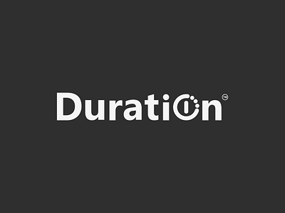 Duration Wordmark Logo Idea! branding design duration graphic design icon illustration inspirationslogo lettering logo logoideas minimal minute symbol time vector wordmark