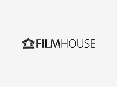 FILM HOUSE Logo Idea! branding design film graphic design house icon illustration inspirationslogo logo logoideas minimal production symbol vector