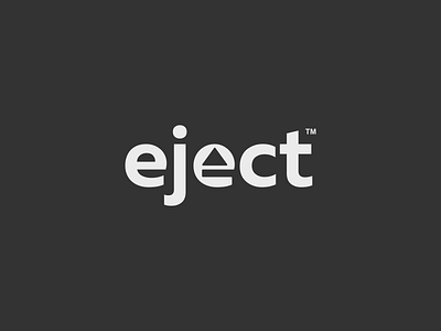 EJECT Wordmark Logo Idea! branding design eject graphic design icon illustration inspirationslogo lettering logo logoideas minimal symbol unplug vector wordmark