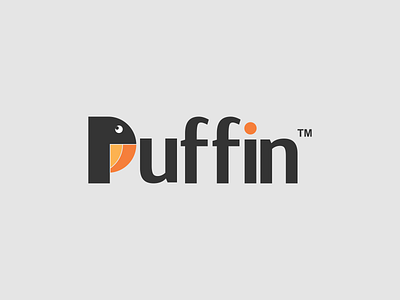 PUFFIN Wordmark Logo Idea!