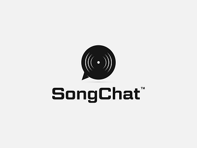 SongChat Logo Idea! branding chat design dualmeaning graphic design icon illustration inspirationslogo logo logoideas minimal music song symbol talk vector