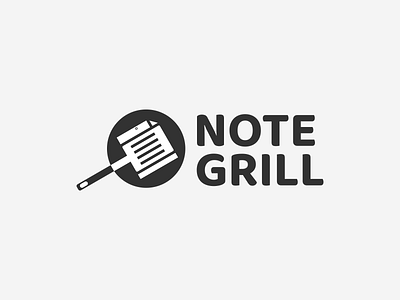 NOTE GRILL Logo Idea! branding design duelmeaning graphic design grill icon illustration inspirationslogo logo logoideas minimal note symbol vector