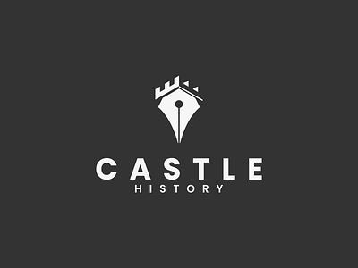 CASTLE HISTORY Logo Idea! branding castle design dual meaning graphic design history icon illustration inspirations logo logo logo ideas minimal symbol town vector