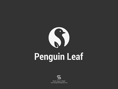 PENGUIN LEAF Logo Idea! bird branding design dual meaning graphic design icon illustration inspirations logo leaf logo logo ideas penguin symbol vector