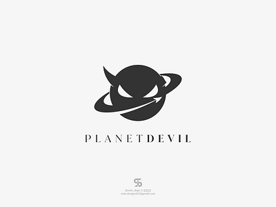 PLANET DEVIL Logo Idea! branding design devil graphic design icon illustration inspirations logo logo logo ideas minimal planet symbol vector