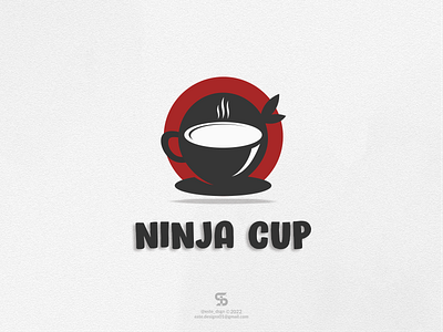 NINJA CUP logo Idea! branding coffee cup design graphic design icon illustration inspirations logo japan logo logo ideas ninja symbol vector