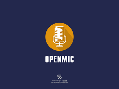 OPENMIC Logo Idea! branding design dual meaning graphic design icon illustration logo logo ideas logo inspirations mic open podcast symbol vector