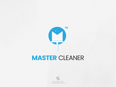 MASTER CLEANER Logo Idea! branding cleaner design dual meaning graphic design icon illustration logo logo ideas logo inspirations master sweeper symbol vector