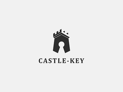 CASTLE KEY Logo Idea! branding castle design dual meaning graphic design icon illustration key logo logo ideas logo inspirations logofolio logotype security symbol vector