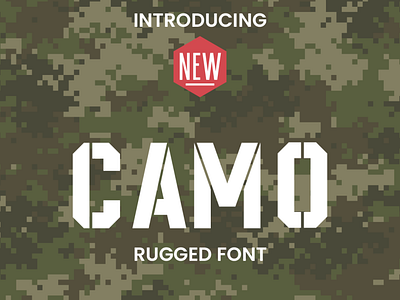 CAMO Font app branding design font illustration logo typography ux vector