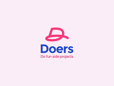 Doers - Do fun side projects app design branding community illustration logo online community social network startup