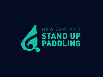 New Zealand Stand Up Paddling aotearoa branding illustration logo māori newzealand sport sup
