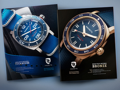 Magrette Timepieces Print Ads design magazine magrette māori newzealand print printdesign printlayout timepieces watches