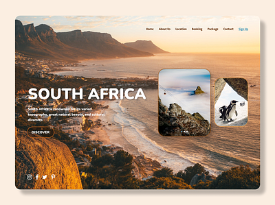 Travel to Africa design landingpage travel travelagency ui uidesign ux uxdesign webdesign websitedesign