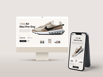 Nike Air design e commerce mobile nike onlineshop ui uidesign ux uxdesign webdesign