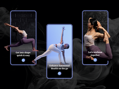 Yoga application fitness fitnessapp ui uidesign uxdesign yoga yogaapp