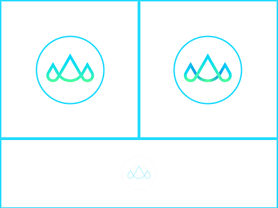 Mountain+Water design icon illustration logo