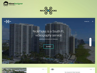 Web Design for NickFlicks Videography service design web design wordpress