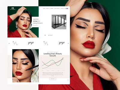 Beauty Product Website beauty branding graphic design ui ux web design wordpress