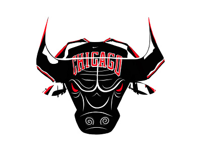 Chicago bulls adobe fresco chicago bulls graphic design illustration jordan logo nba finals pippen t shirt