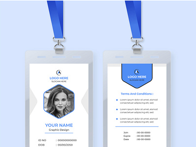 MODERN OFFICE ID CARD DESIGN