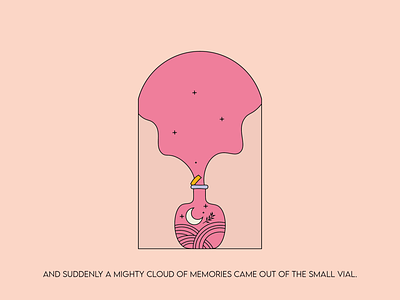 Magic cloud illustration