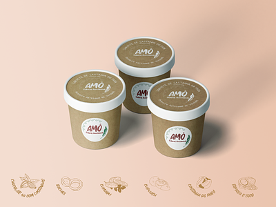 AMÔ l Ice cream branding design logo packaging