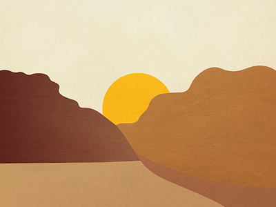 Bardenas desert landscape l Illustration illustration